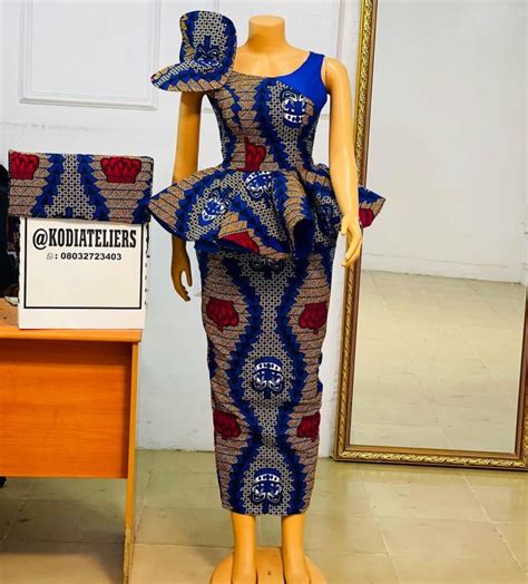 Stunning And Gorgeous Ankara Peplum Top And Skirt Styles Kadosh Ng