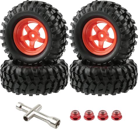 Rchobbytop Rc Rubber Tires Pcs Rc Wheels And Tires With Lock Nuts Mm