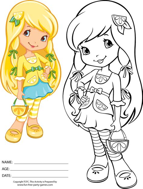 Strawberry Shortcake And Friends Coloring Pages Free Printable Templates