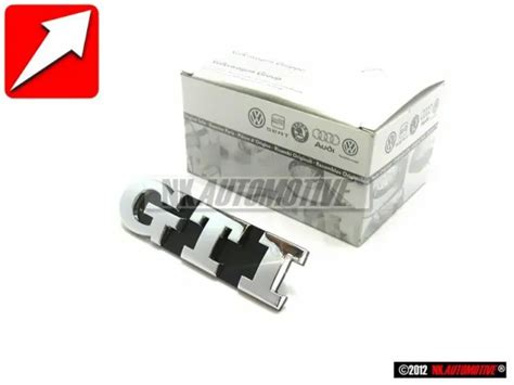 EMBLEMA DISTINTIVO GRIGLIA Anteriore Originale VW GTI Cromato