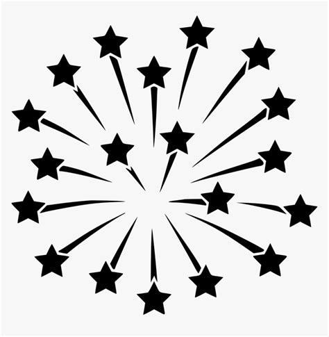 Transparent Black Firework Clipart Fireworks Black And White Png Png