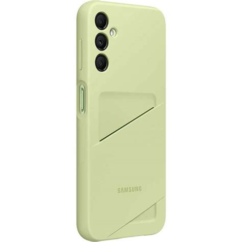 Husa Telefon SAMSUNG Card Slot Case Pentru Galaxy A14 EF OA146TGEGWW Lime