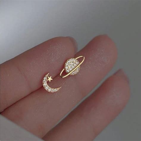 Sun And Moon Stud Earrings In Fancy Jewelry Stylish Jewelry