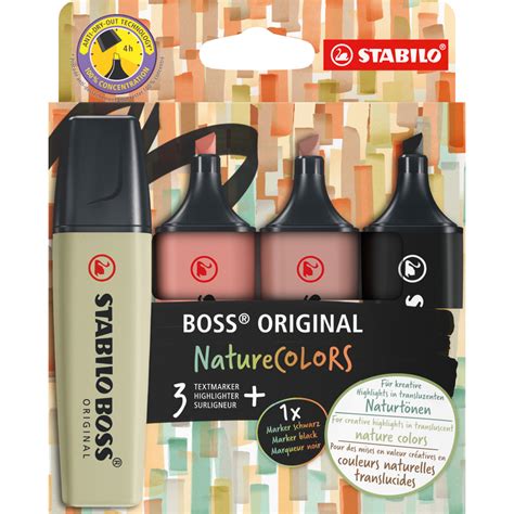 Stabilo Boss Leuchtstifte Naturecolors St Ck Assortiert