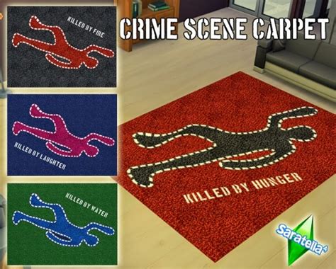Saratella`s Place Crime Scene Carpet • Sims 4 Downloads