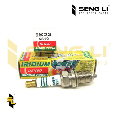 IK22-DENSO IRIDIUM POWER SPARK PLUG IK22 #5310(4 PCS)-PROTON/ PERODUA ...