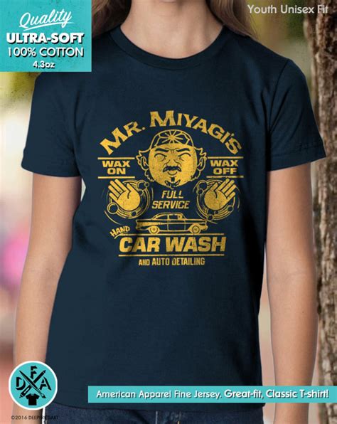 Retro Miyagis Car Wash Shirt Wax On Wax Off T Shirt Funny Car Wash