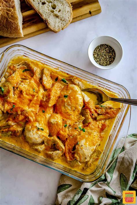 Creamy Chicken Artichoke Casserole Sunday Supper Movement