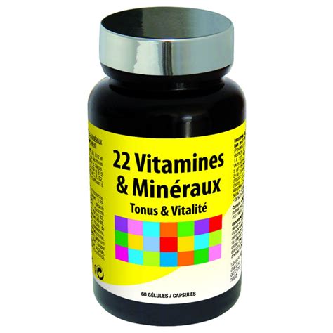 22 Vitamines et Minéraux 60 Gélules MENDERWEAR