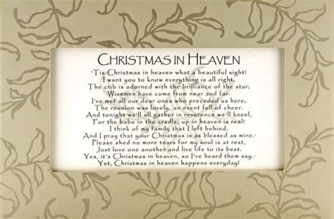 Christmas In Heaven Poem Print My First Christmas In Heaven Diy