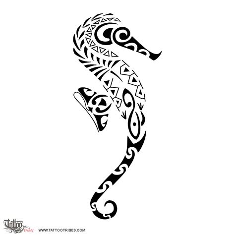 Polynesian seahorse (Tenacity, protection) seahorse hippocampus ...