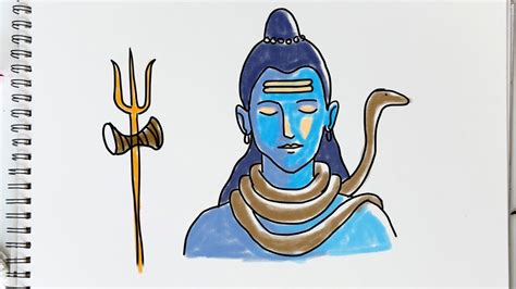 How To Draw Lord Shiva Basic Drawing Step By Step Drawing Durga Maa