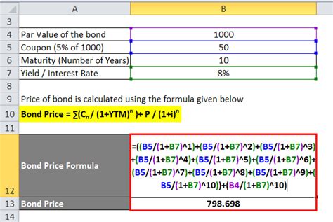 Bond Pricing Formula How To Calculate Bond Price