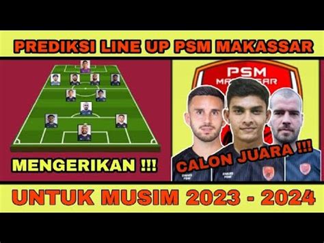 MENGERIKAN PREDIKSI LINE UP PSM MAKASSAR UNTUK MUSIM 2023 2024