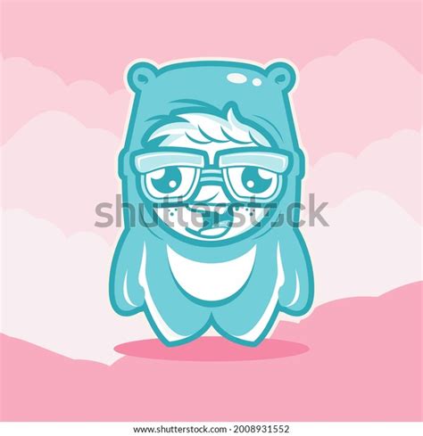 Cartoon Cute Glasses Children Wearing Bear Stock Vector (Royalty Free) 2008931552 | Shutterstock