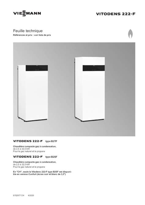 PDF VIESMANN VITODENS 222 F Viessmann Heizung VIESMANN VITODENS