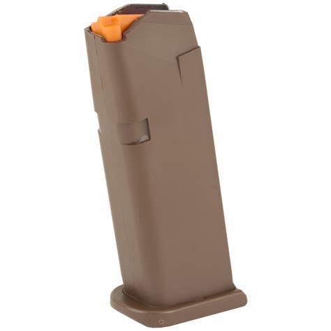 Glock OEM Pistol Magazine, 9mm, 15Rd., Fits G19, FDE Finish (47461 ...