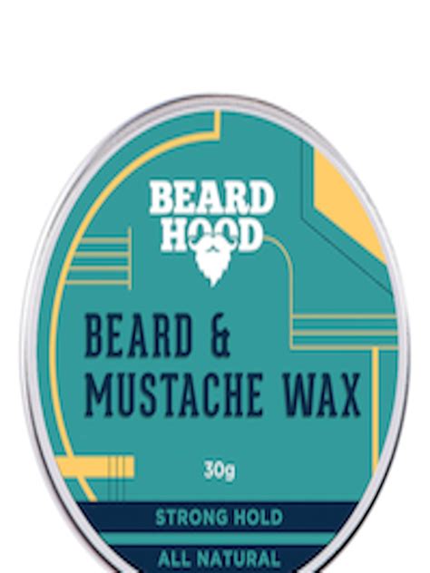 Buy Beardhood All Natural Mustache And Beard Wax For Strong Hold Natural Musky Scent 30g