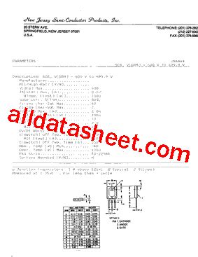 2N4444 Datasheet(PDF) - New Jersey Semi-Conductor Products, Inc.