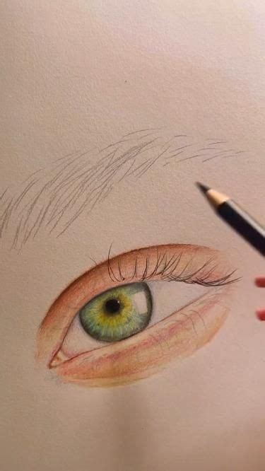 Realistic Green Eye Drawing, Art Tutorial | Oog, Tekenen, Groen