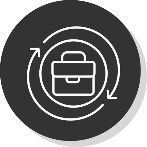 Process Line Shadow Circle Icon Design Vector Art At Vecteezy