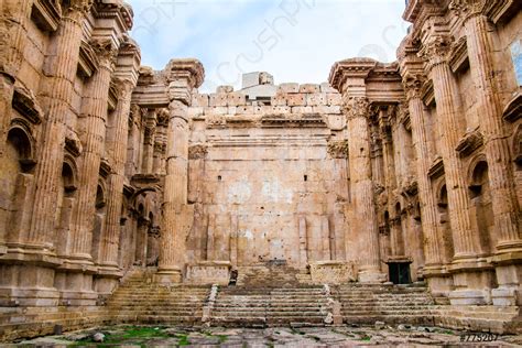 Roman City Ruins Of The Ancient Baalbek In Lebanon Stock Photo 775207