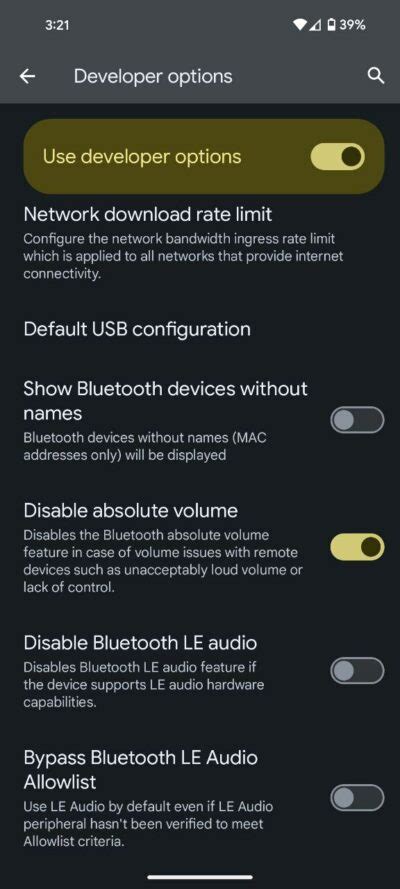 Enhanced Sound Disable Bluetooth Absolute Volume On Android