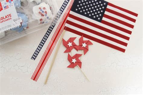 Simple Patriotic Cupcake Toppers Everyday Party Magazine