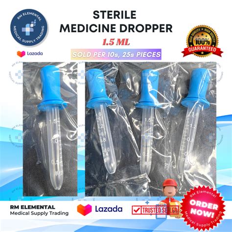 Medicine Dropper 1 0 Ml 1 2 Ml 1 5ml Sold Per 10s And 25s Pieces Lazada Ph