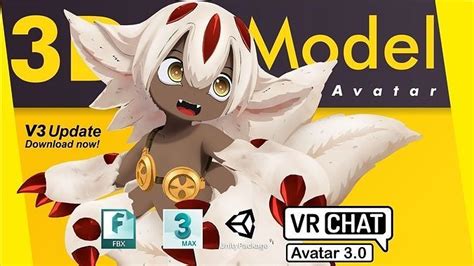 Faputa Manga Made In Abyss Vrchat 3d Model Rigged Cgtrader