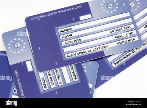 European health insurance card hi-res stock photography and images - Alamy