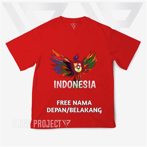 Jual Baju Kaos Anak Custom Gambar Burung Garuda Pancasila Indonesia