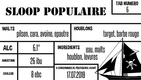 Sloop Populaire Pirates Du Clain