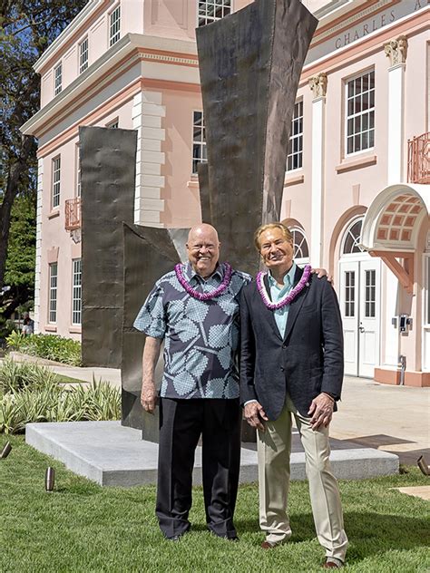 Walter Dods Jr Jay H Shidler Donate Akaji Sculpture To Uh Mānoas