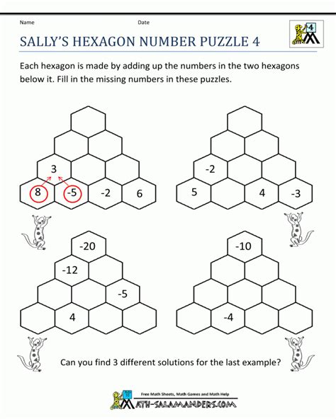 7th Grade Math Worksheets Printable With Answers Free Interactive