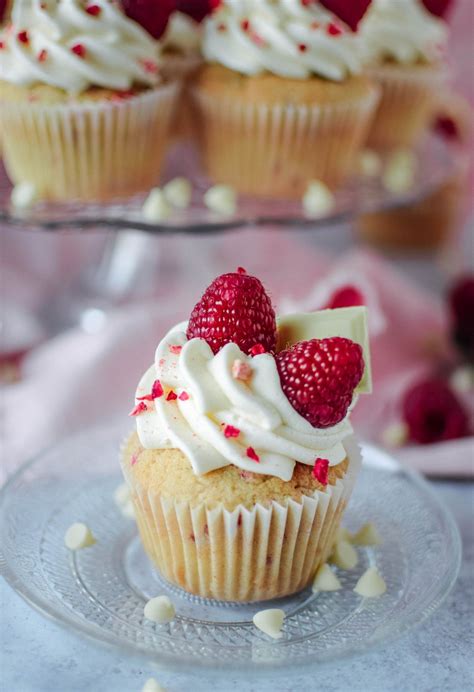 Raspberry And White Chocolate Cupcakes Katie Cakes Recipe