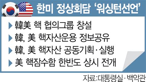 한미 워싱턴 선언핵운용 협의체 창설한다 서울경제