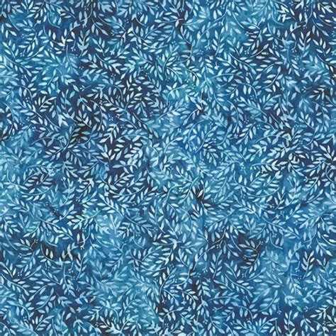 Blue Batik Fabric London Bali Batiks Blue Leaf Batik Batik Fabric Leaf Batik By Hoffman