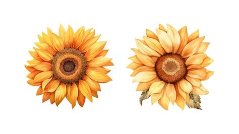 Ilustraci N Vectorial Aislada De Clipart De Girasol Vector Premium