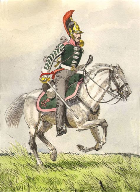 Trumpeter of the Moscov Dragoon Regiment Infantaria Era napoleônica