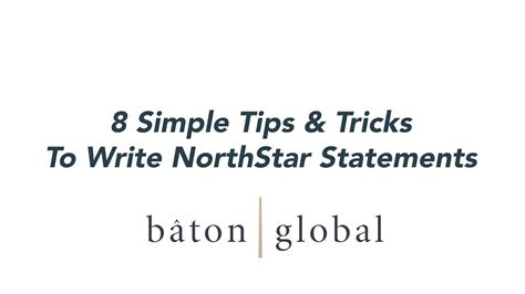 How To Write North Star Statements Tips And Tricks Youtube