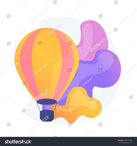 Flight Transportation Hot Air Balloon Air Stock Vector Royalty Free Shutterstock