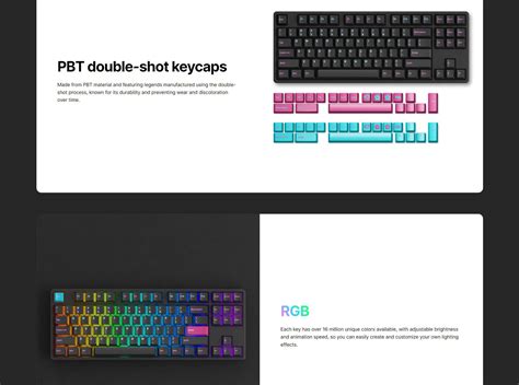 Akko Midnight S Via Qmk Wired Rgb Hot Swappable Mechanical Keyboard Akko V Cream Yellow