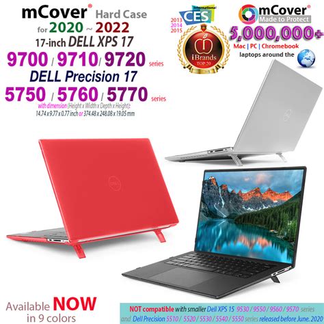 Mcover Case Compatible For 2020 2022 17 Dell Xps 17 9700 9710 9720