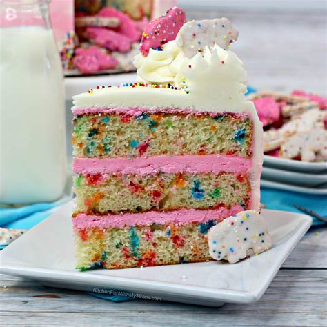 Colorful Circus Animal Cookie Cake | Kitchen Fun With My 3 Sons