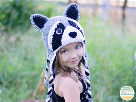 Rocky The Raccoon Hat Crochet Pattern – IraRott Designs