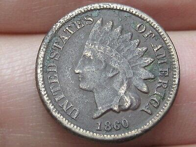 Copper Nickel Indian Head Cent Penny Pointed Bust Fine Vf