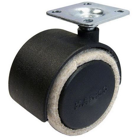 Shepherd 2 In Soft Rubber Threaded Stem Casters With 80 Lb Load