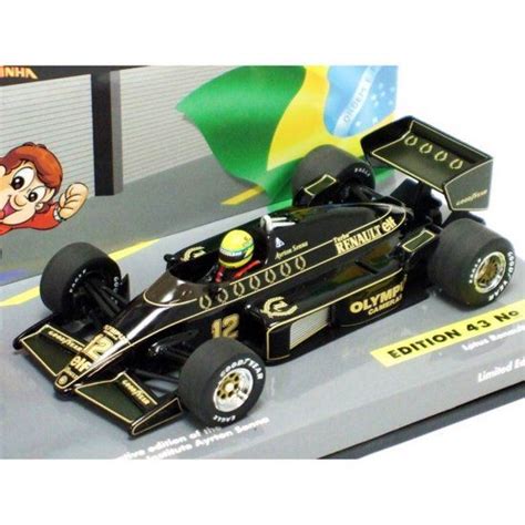 Miniatura de carro fórmula 1 Lotus Renault modelo 97T 12 piloto