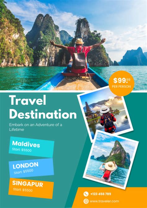 Travel Flyer Holiday Destination Template Postermywall